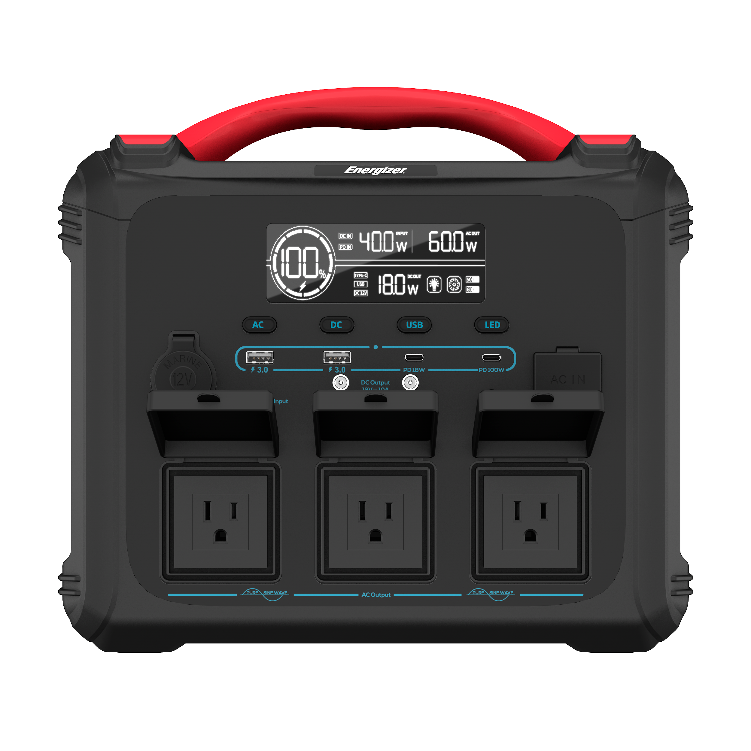 Energizer ポータブル電源　PPS1100W2F Energizer Power Packs